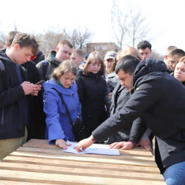 Today, the construction site of the project "Home Is Where You Are" is unusually crowded Today, the construction site of the project "Home Is Where You Are" is unusually crowded
